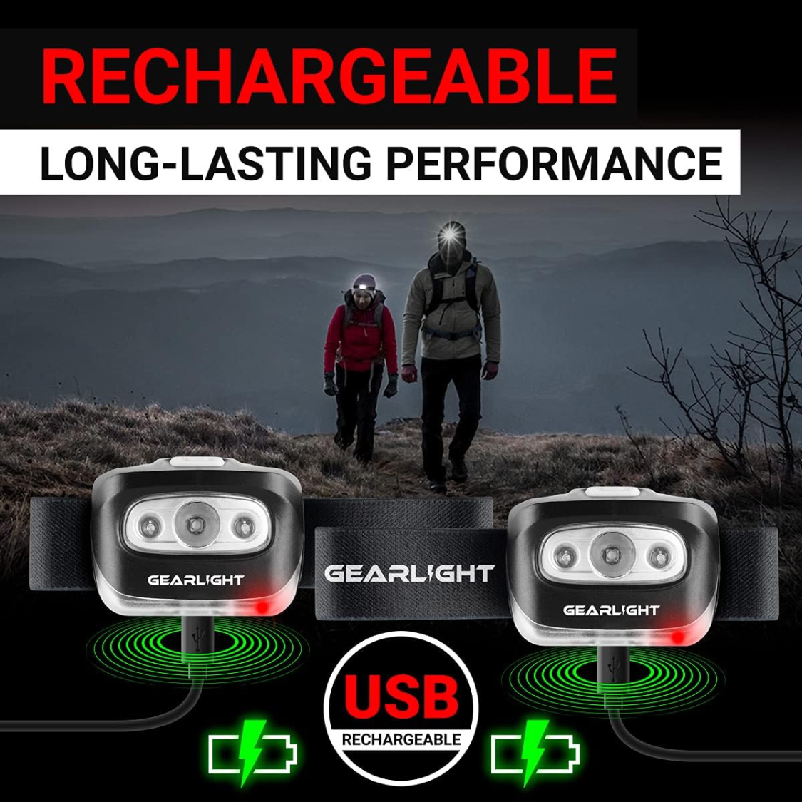 Headlamp LED S500 2-Pack