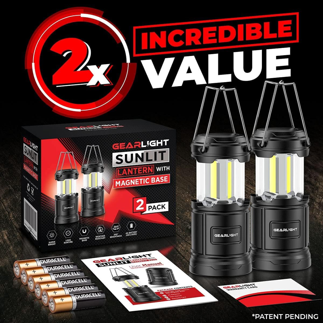Lantern LED 2-Pack