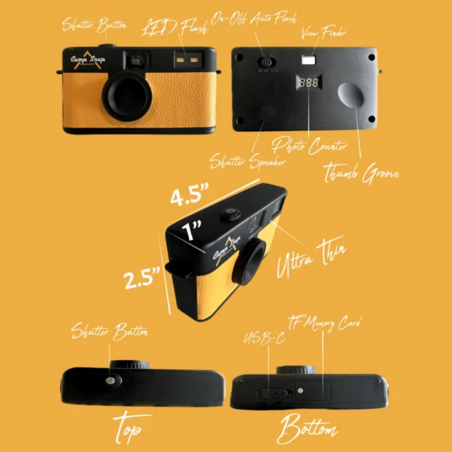 Screen-Free Digital Camera